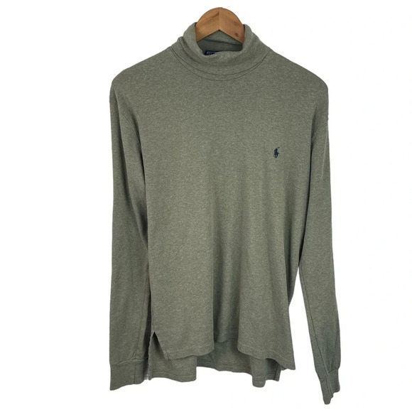 LS76 Vintage Mens Polo Ralph Lauren Designer Turtleneck Sweater M - Picture 1 of 4